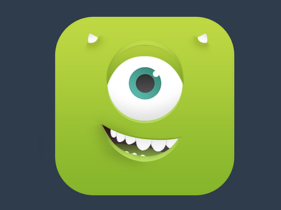 Mike Wazowski icon android children icon ios mike wazowski monster monsters inc pixar