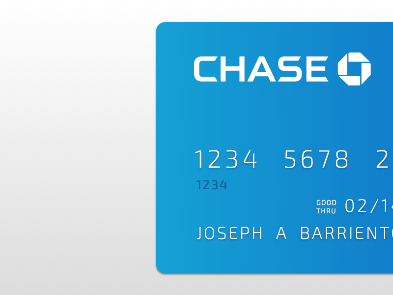 New Chase Debit Card Design