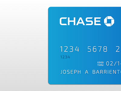 Chase Debit Card atm bank card chase credit debit redesign render sketch app visa