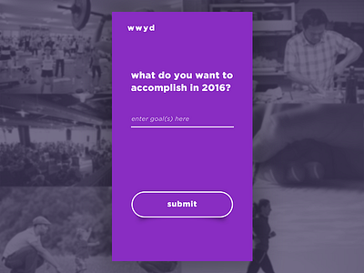 WWYD app clean goals idea mobile resolution web
