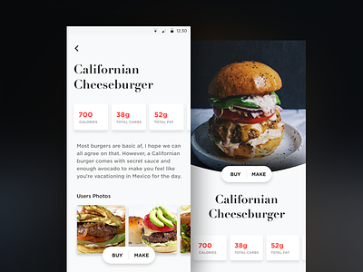 What 2 Eat app design clean eating food mobile sketch typography ui ui design ux visual