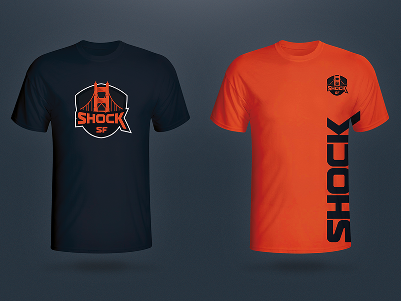 San Francisco Shock e-sports merch goldengatebridge tshirt san francisco sf branding jersey overwatch e-sports