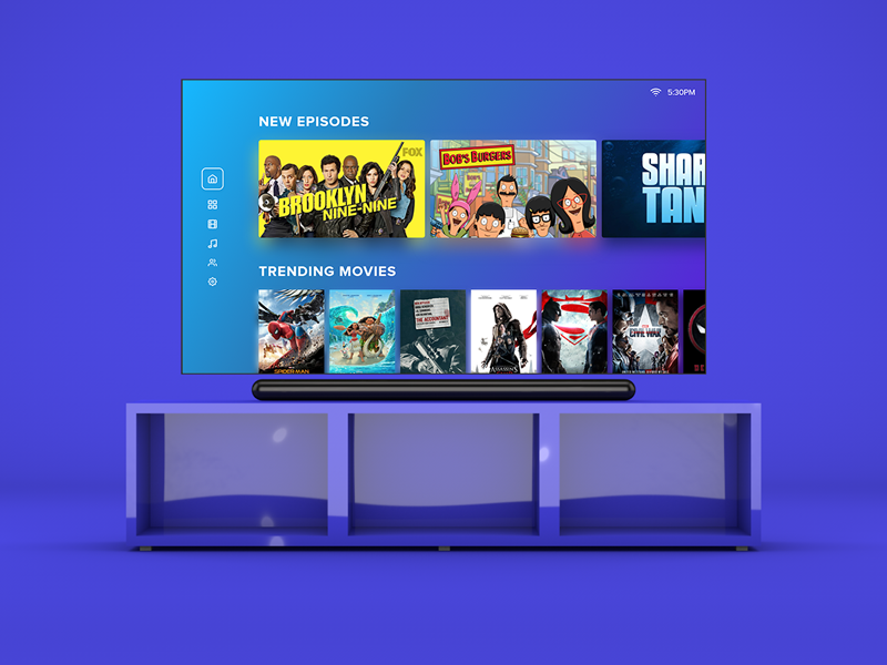 Smart Tv UI Exploration smart tv 3d c4d cinema 4d tv ui