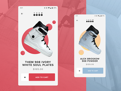 Rollerblade e-commerce exercise action android clean ecommerce geometic minimal mobile negativespace redesign rollerblade shopping skates themgoods themskates ui ux web