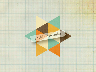 yoshimoto cube equilateral triangle geometry graph paper texture yoshimoto cube