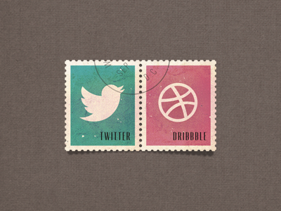 social media stamps dribbble social network stamps twitter