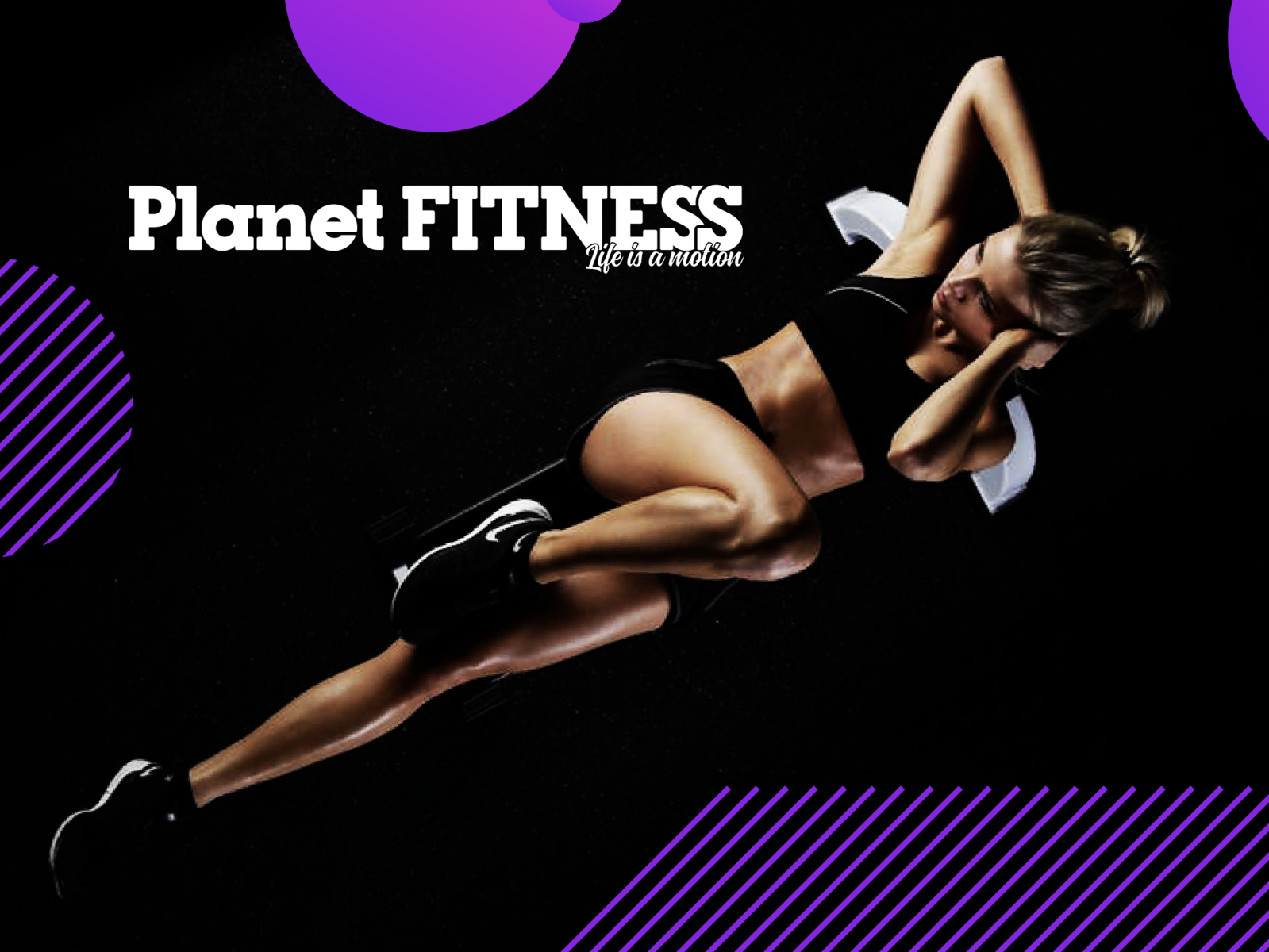 Planet Fitness Logo design & branding gym by Mario G Ivanov on Dribbble