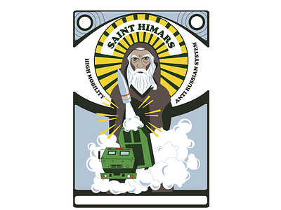 Saint HIMARS himars illustration shirt shirt design support ukraine vector vectorart