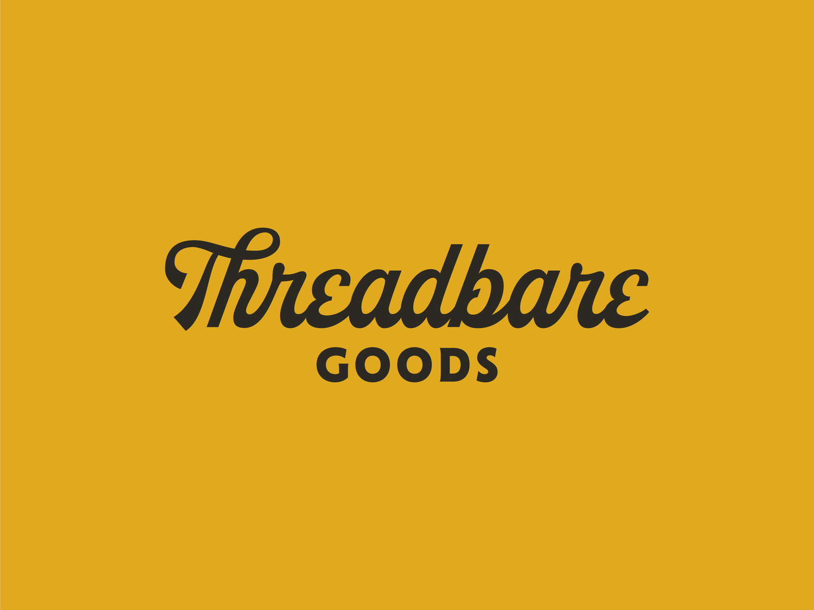 Threadbare Goods by Joe Hansen on Dribbble