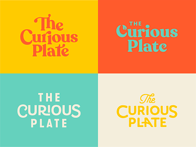 Food Blogger Typography blog color fonts food funky leaf lettering logo logotype palette plate type typography vintage wordmark