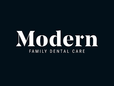 Modern Wordmark brand branding dental dentist dentistry design diamond font icon kansas logo m modern serif star wordmark