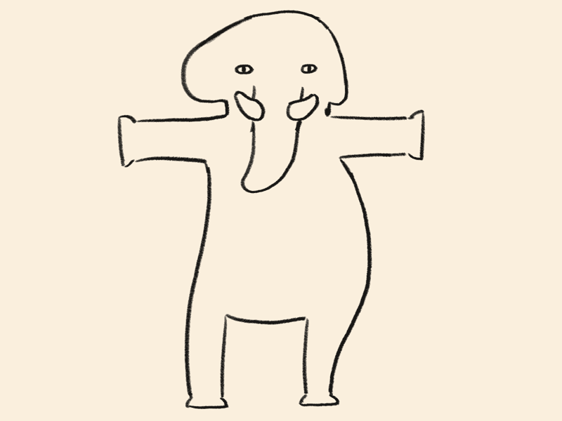 elephant boogie 2d animation animal animation roughs boogie cel animation dance dancing elephant frame by frame loop roughs
