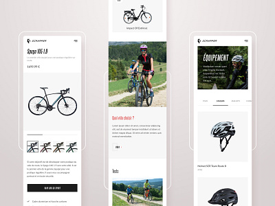 Scrapper - Showcase mobile site bicycle shop bike design e commerce mobile scrapper shop showcase ui
