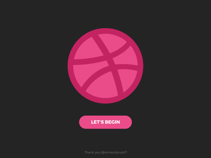 Hello Dribbble, is this how I UX? animation debut design dribbble experience hello player thank you user ux