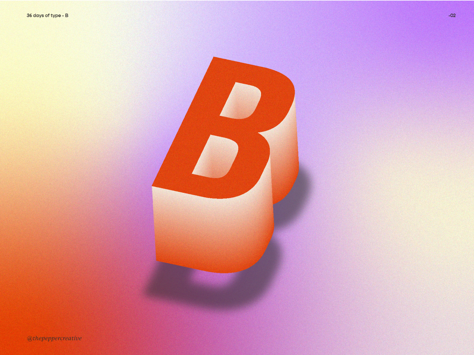 36 Days of Type - Letter B by Studio Nika on Dribbble