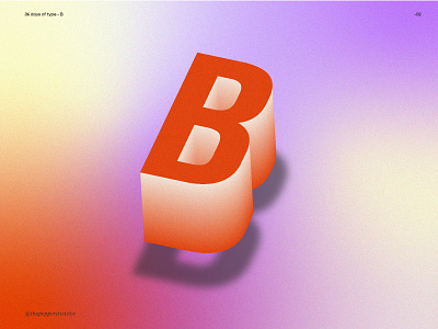 36 Days of Type - Letter B design graphic design typography ve vector