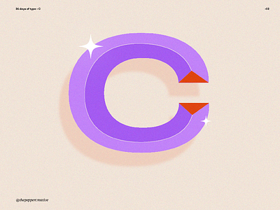 36 Days of Type - Letter C design font fontdesign graphic design illustrator logo typo typography vector visualdesign
