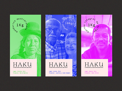 Haku - Connecting Peruvian Producers brand design brand inspiration branding branding inspiration design graphic design labledesign lables logo logo design logotype organic brand packaging typography