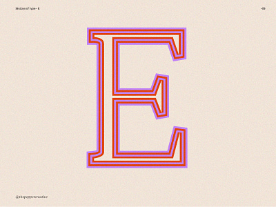 36 days of type - Letter E design graphic design illustration logo poster design type type design typography vector
