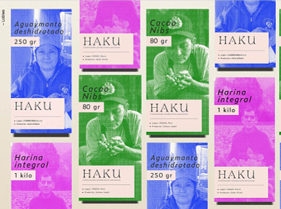Haku - Lable Design brand design branding color palette colorful branding design graphic design label design logo minimal branding packaging packaging design photography
