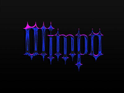 Olimpo Lettering brand chrome effect graphicdesign lettering photoshop san diego texture tijuana title