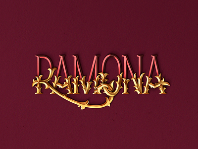 Lettering_ Ramona graphicdesign lettering vector