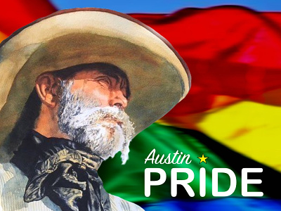 Graphic for Austin Gay Pride graphic design