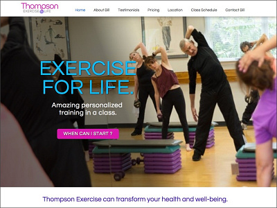 Exercise For Life Home Page