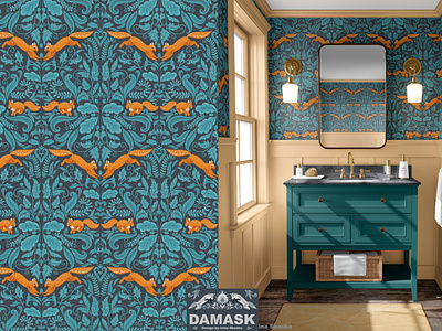 Damask Patterns animals invitations design packaging seamless pattern textile design vector victorian wallpaper