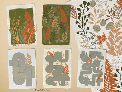 HERBARIUM. SEAMLESS PATTERNS & COMPOSITIONS