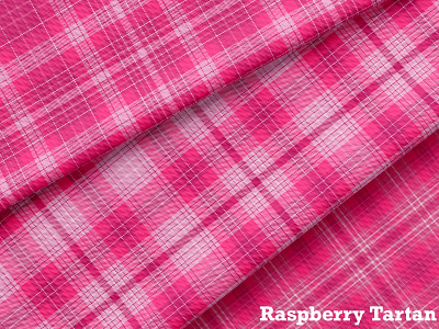 RASPBERRY TARTAN classic ornament pink monochrome scottish cage seamless pattern summer style tartan textile design
