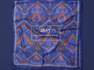 Geometric patterns in an ethnic motif in the IKAT style. design folk art geometric pattern ikat illustration ornament seamless pattern summer style textile design
