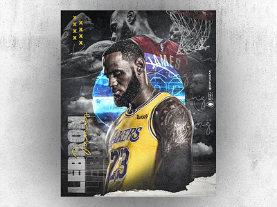Lebron James - The KING - Lakers NBA art basketball basketball player lakers lebron lebronjames poster sport the king