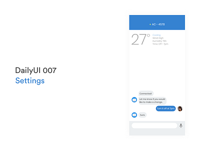 DailyUI - 007 - Settings