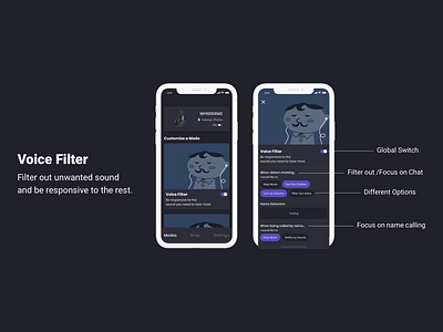 Sony Headphones App Redesign - Voice Filter
