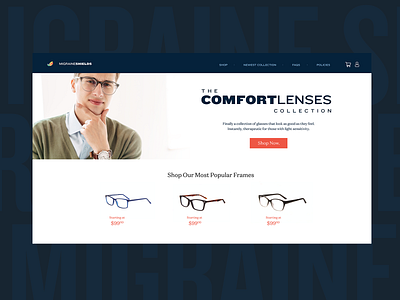 Migraine Shields — Branding Development — Website Mock