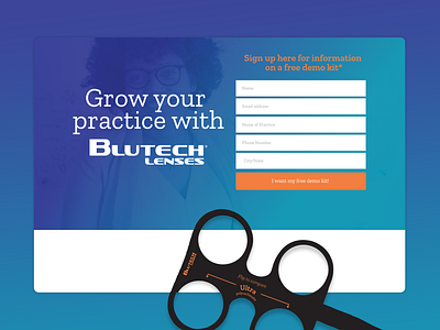 BluTech Lenses : Landing Page WIP