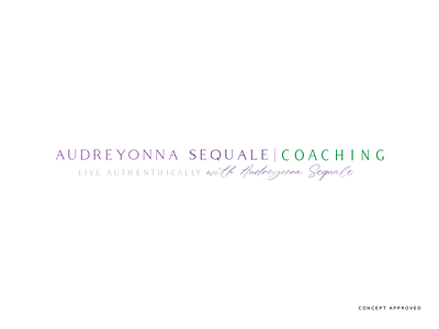 Audreyonna Sequale Coaching — Logo Concept — Approved