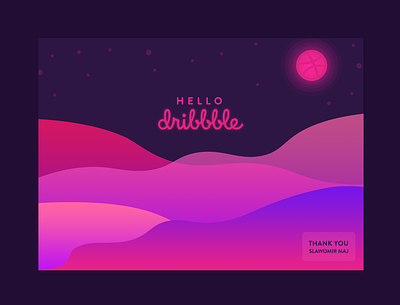 Hello Dribbble! design firstshot vector