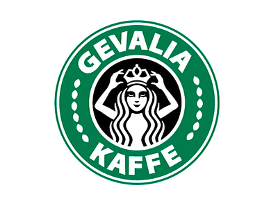 Queen Gevalia dressed up as Starbucks