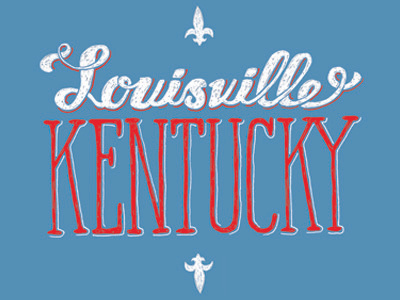 Louisville KY design kentucky louisville script type typography