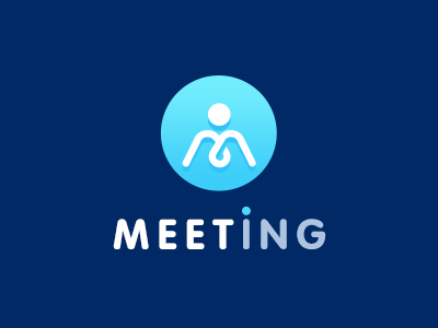 Meeting design logo ui web