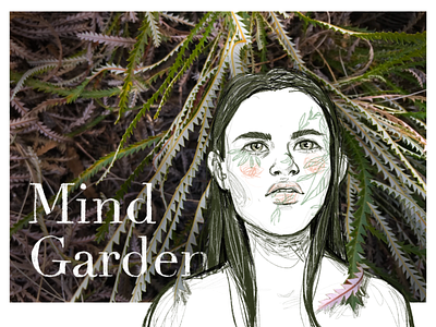 Mind Garden character design collageart dribbbleweeklywarmup illustration photography