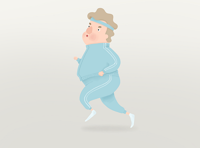 Quarantine Body character design coronavirus fitness flat illustration workout