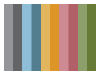 Expanded colour palette colour palette spectrum