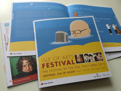 Isle of Arts Festival 2013 | The Festival by the Sea brochure design design illustration print
