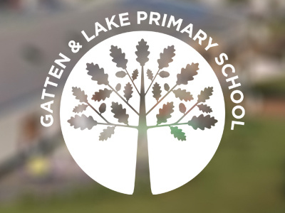 Gatten And Lake Primary School branding design logo tree