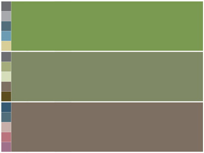 Earthy colour swatches branding colours environment palette swatches