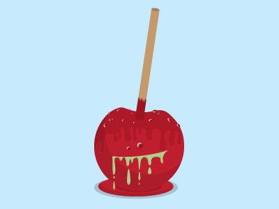 Toffee Apple apple halloween illustration spooky