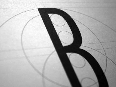Typeface 'B' Study condensed typeface typography